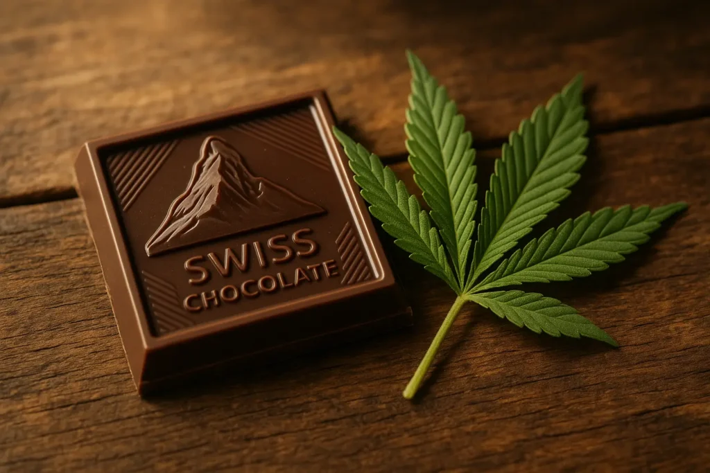 chocolat suisse au CBD