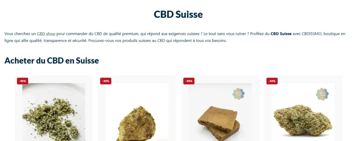 Notre avis CBDISSIMO : le meilleur CBD à acheter en Suisse ?